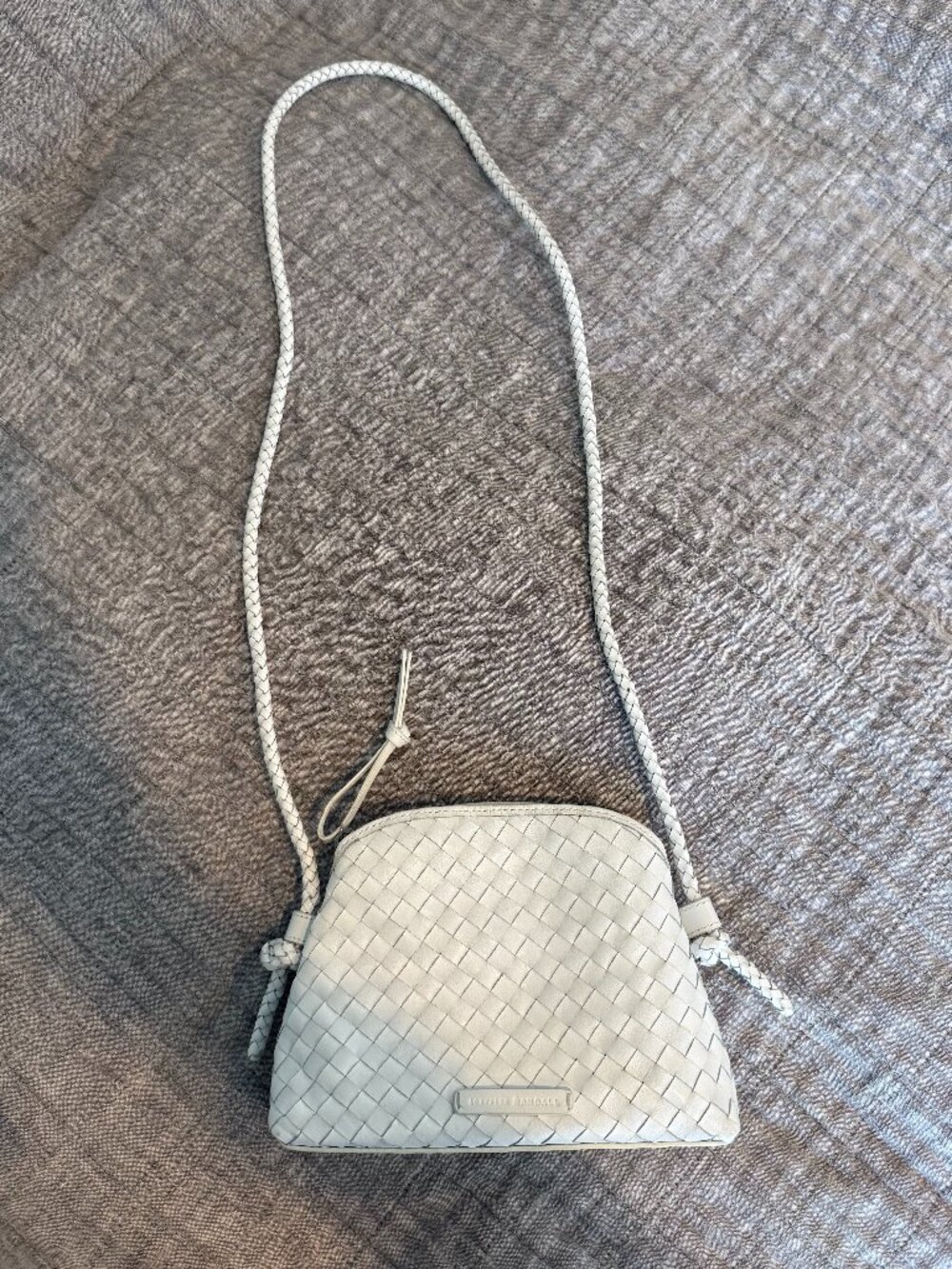 Loeffler Randall Woven White Crossbody Purse